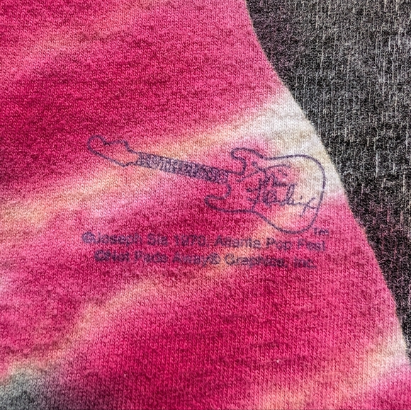Jimi Hendrix 90's Atlanta Pop Fest Tie Dye T Shirt (XL) - Picture 5 of 8